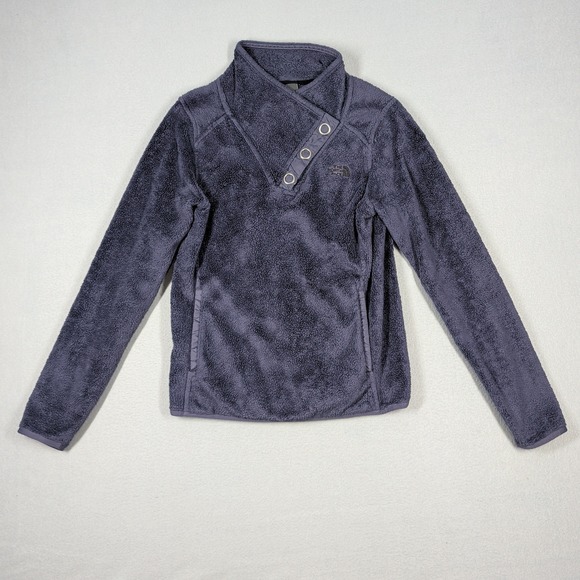 The North Face Sweaters - The North Face Osito Fleece Pullover Women's Small Purple Snap Casual Jacket